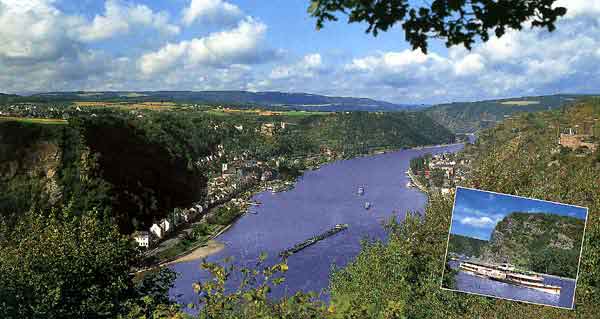 Rheintal bei St. Goar am Rhein